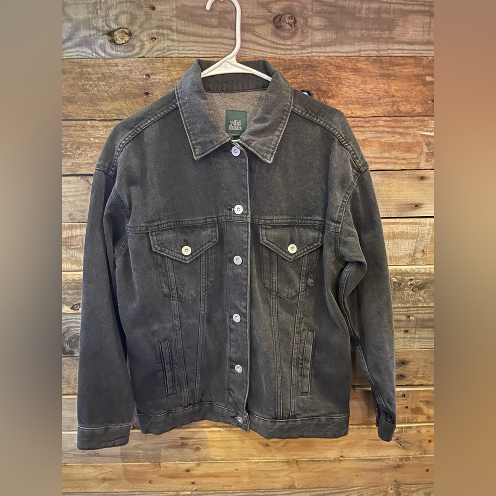 Black jean jacket